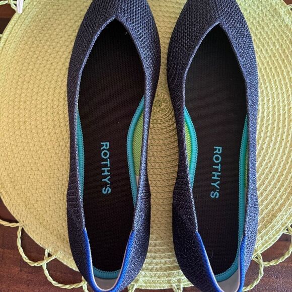 ROTHY'S METALLIC LATTICE STITCH " THE POINT" BRAND NEW 10.5 - Picture 2 of 5